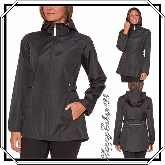 Jones New York Women’s Parka in a Pocket, Red - Picture 15 of 16